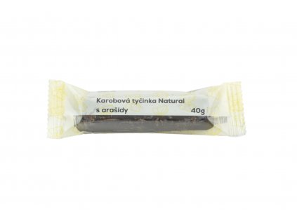 Karobová tyčinka s arašídy Natural Jihlava 40 g