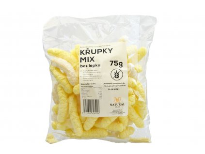 Křupky mix kukuřičné a rýžové bez lepku - Natural 75g  + Při koupi 12 a více kusů 3% Sleva