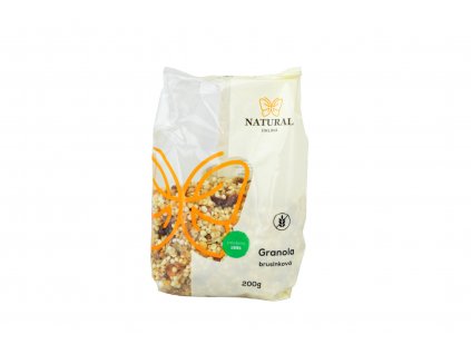 Granola brusinková bez lepku - Natural 200g  + Při koupi 12 a více kusů 3% Sleva