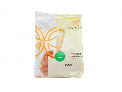 Papaya uscată, nesulfurată, fără adaos de zahăr - Natural 100g  + Při koupi 12 a více kusů 3% Sleva