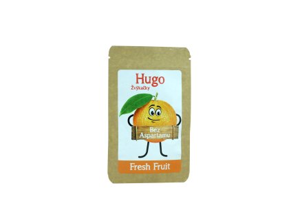 Žvýkačky Fresh Fruit bez aspartamu - Hugo 9g + Při koupi 12 a více kusů 3% Sleva