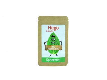 Žvýkačky Spearmint bez aspartamu - Hugo 9g + Při koupi 12 a více kusů 3% Sleva