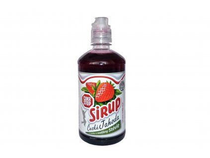 Czech strawberry syrup - SUGAR STOP 650g