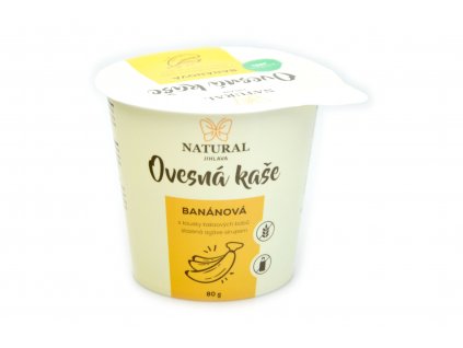 Ovesná kaše bez lepku banánová - Natural 80g  + Při koupi 12 a více kusů 3% Sleva