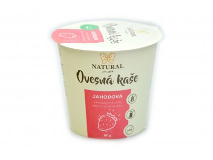 Ovesná kaše bez lepku jahodová - Natural 80g  + Při koupi 12 a více kusů 3% Sleva