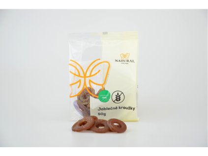 Jablečné kroužky bez lepku Natural Jihlava 50 g