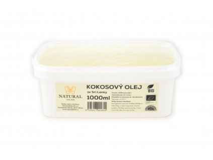 Olej kokosový BIO rafinovaný - Natural 1000ml  + Při koupi 12 a více kusů 3% Sleva