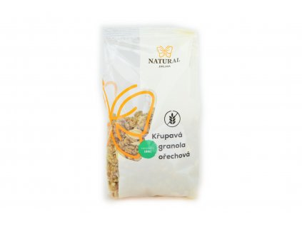 Křupavá granola ořechová bez lepku - Natural 300g  + Při koupi 12 a více kusů 3% Sleva