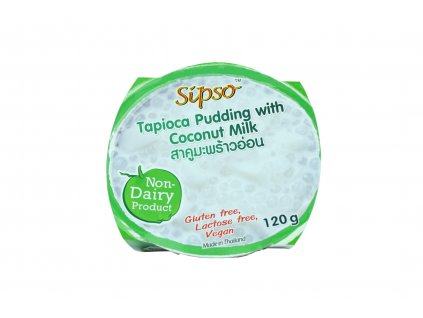Tapiokový puding s kokosovým mlékem - vegan - Sipso 120g  + Při koupi 12 a více kusů 3% Sleva