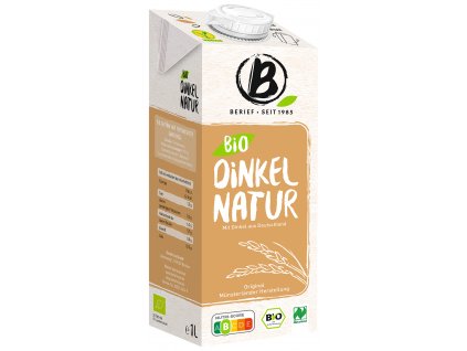 Bio špaldový nápoj Natur BERIEF 1 l  + Při koupi 12 a více kusů 3% Sleva