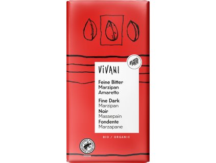 Organic dark chocolate MARZIPAN AMARETTO 100 g