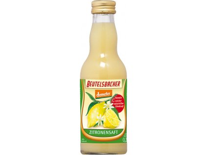 Bio citrónová šťáva 100% Beutelsbacher 0,2 l  + Při koupi 12 a více kusů 3% Sleva