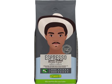 Bio Espresso zrnková káva RAPUNZEL 250 g  + Při koupi 12 a více kusů 3% Sleva
