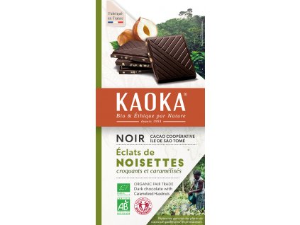 Bio hořká čokoláda s oříšky KAOKA 100 g  + Při koupi 12 a více kusů 3% Sleva