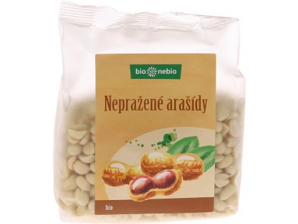 Bio arašídy loupané nepražené bio*nebio 200 g  + Při koupi 12 a více kusů 3% Sleva