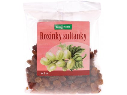 Bio rozinky sultánky bio*nebio 150 g  + Při koupi 12 a více kusů 3% Sleva