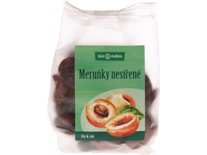 Bio sušené meruňky nesířené bio*nebio 300 g  + Při koupi 12 a více kusů 3% Sleva