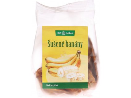 Bio sušené banány plátky bio*nebio 100 g  + Při koupi 12 a více kusů 3% Sleva