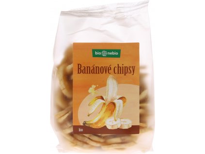 Bio banánové chipsy bio*nebio 150 g  + Při koupi 12 a více kusů 3% Sleva