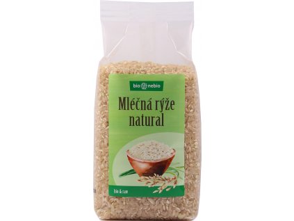 Bio rýže mléčná natural bio*nebio 500 g  + Při koupi 12 a více kusů 3% Sleva
