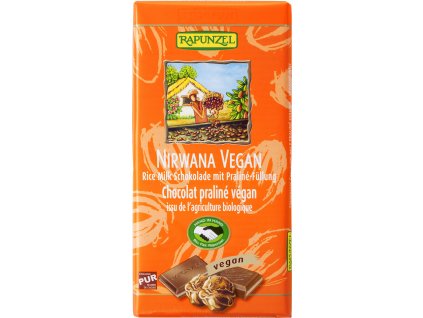 Bio čokoláda NIRWANA VEGAN RAPUNZEL 100 g  + Při koupi 12 a více kusů 3% Sleva