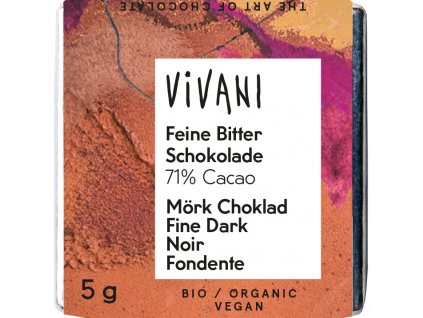 Organic dark mini chocolates VIVANI 200 x 5 g