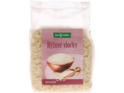 Bio rýžové vločky natural bio*nebio 250 g  + Při koupi 12 a více kusů 3% Sleva