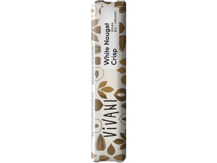Baton de nuga albă vegană organică cu nuci VIVANI 35 g  + Při koupi 12 a více kusů 3% Sleva