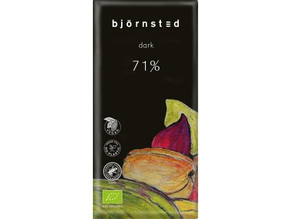 Bio hořká čokoláda 71% björnsted 100 g  + Při koupi 12 a více kusů 3% Sleva