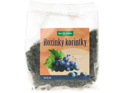 Bio rozinky korintky bio*nebio 150 g  + Při koupi 12 a více kusů 3% Sleva