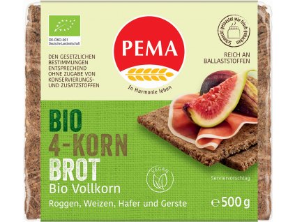 Bio vícezrnný chléb PEMA 500 g  + Při koupi 12 a více kusů 3% Sleva