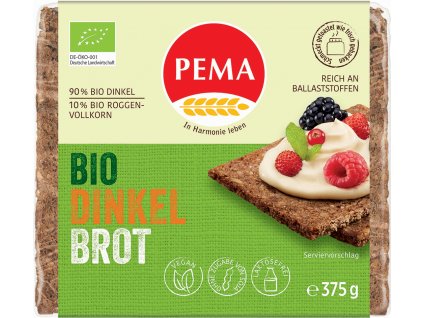 Bio špaldový chléb PEMA 375 g  + Při koupi 12 a více kusů 3% Sleva