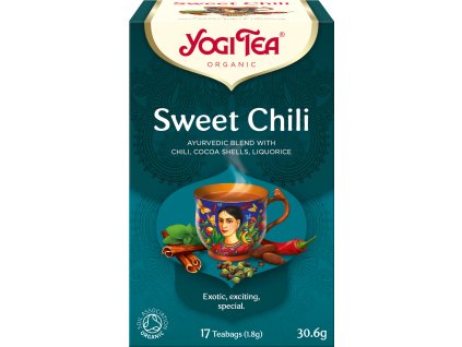 Bio Sladké chili Yogi Tea 17 x 1,8 g  + Při koupi 12 a více kusů 3% Sleva