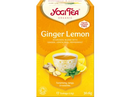 Bio Zázvor Citrón Yogi Tea 17 x 1,8 g  + Při koupi 12 a více kusů 3% Sleva