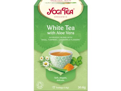Bio Bílý s aloe vera Yogi Tea 17 x 1,8 g  + Při koupi 12 a více kusů 3% Sleva