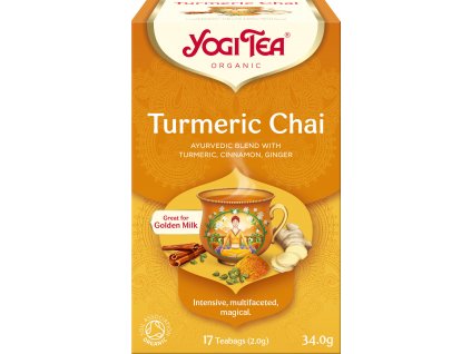 Bio Turmeric chai Yogi Tea 17 x 2 g + Při koupi 12 a více kusů 3% Sleva