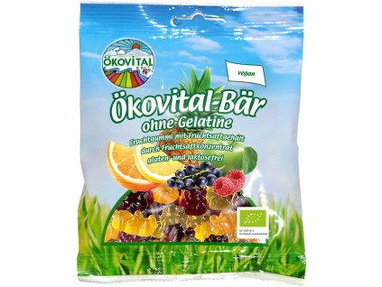 Bio želé MEDVÍDCI vegan ÖKOVITAL 80 g  + Při koupi 12 a více kusů 3% Sleva