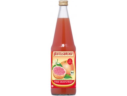 Organic pink grapefruit juice 100% Beutelsbacher 0.7 l