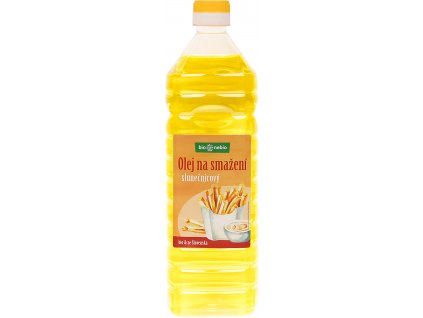 VÝPRODEJ!!!Olej slunečnicový na smažení 1 l BIO BIO NEBIO