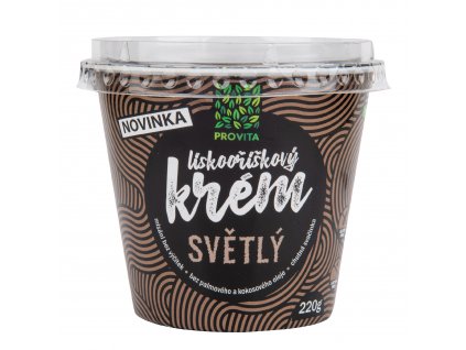 VÝPREDAJ!!! Krém lieskovoorieškový svetlý 220 g PROVITA
