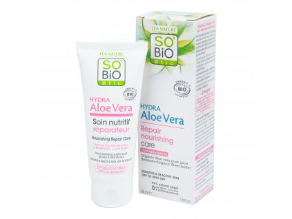 Péče výživná reparační Aloe vera pro citlivou pleť 50 ml BIO SO’BiO étic