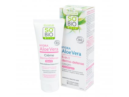 Krém ochranný pro citlivou pleť Aloe vera 5v1 50 ml BIO SO’BiO étic