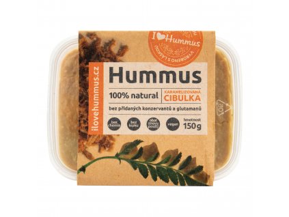Hummus - cizrnová pomazánka s karamelizovanou cibulkou 150 g I LOVE HUMMUS