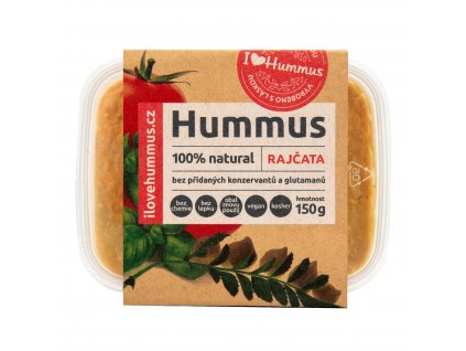 Hummus - cizrnová pomazánka s rajčaty 150 g I LOVE HUMMUS