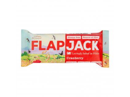 Flapjack ovesný brusinka bezlepkový 80 g BRYNMOR