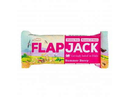 Flapjack ovesný malina-jahoda bezlepkový 80 g BRYNMOR