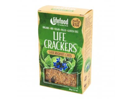 Life Crackers zelňáky raw 90 g BIO LIFEFOOD
