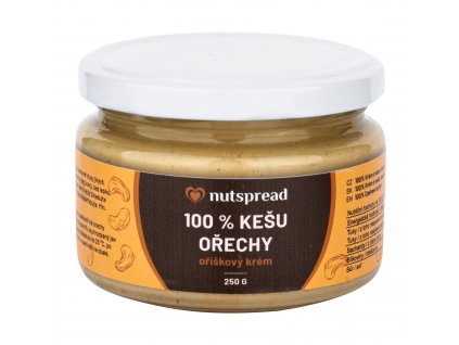 VÝPRODEJ!!!Krém z pražených kešu ořechů 250 g NUTSPREAD