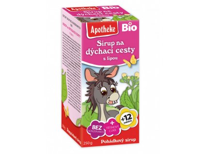 Apotheke BIO SIRUP dětský na dýchací cesty s lípou 250g  + Při koupi 12 a více kusů 3% Sleva