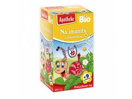 Apotheke BIO Dětský čaj Na imunitu s jahodníkem 20x2g  + Při koupi 12 a více kusů 3% Sleva